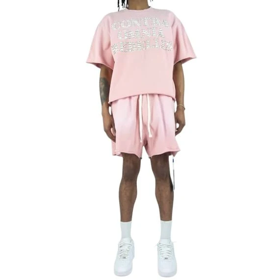 R3bel Denim Shady French Terry Set (Pink)