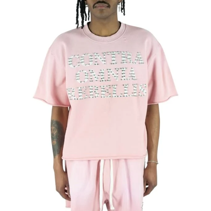 R3bel Denim Shady French Terry Set (Pink) - Image 3