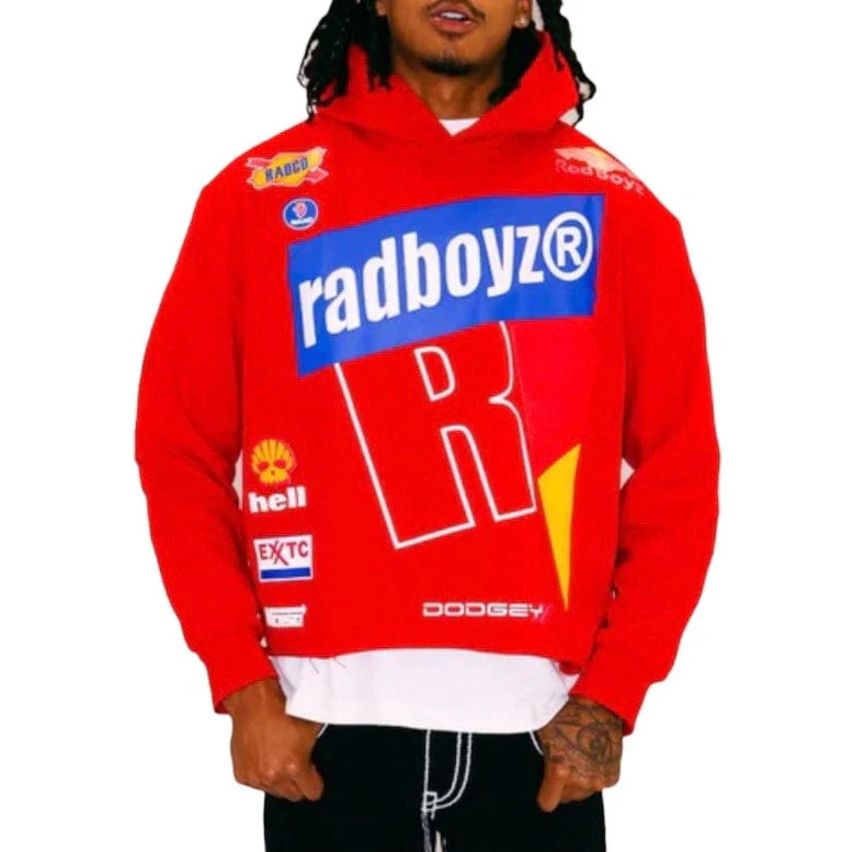 Rad Boyz Red Bull Crop Hoodie (Red) RB-KT-106 - Image 3