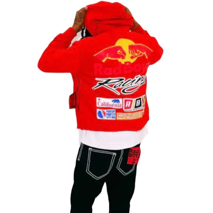Rad Boyz Red Bull Crop Hoodie (Red) RB-KT-106 - Image 4