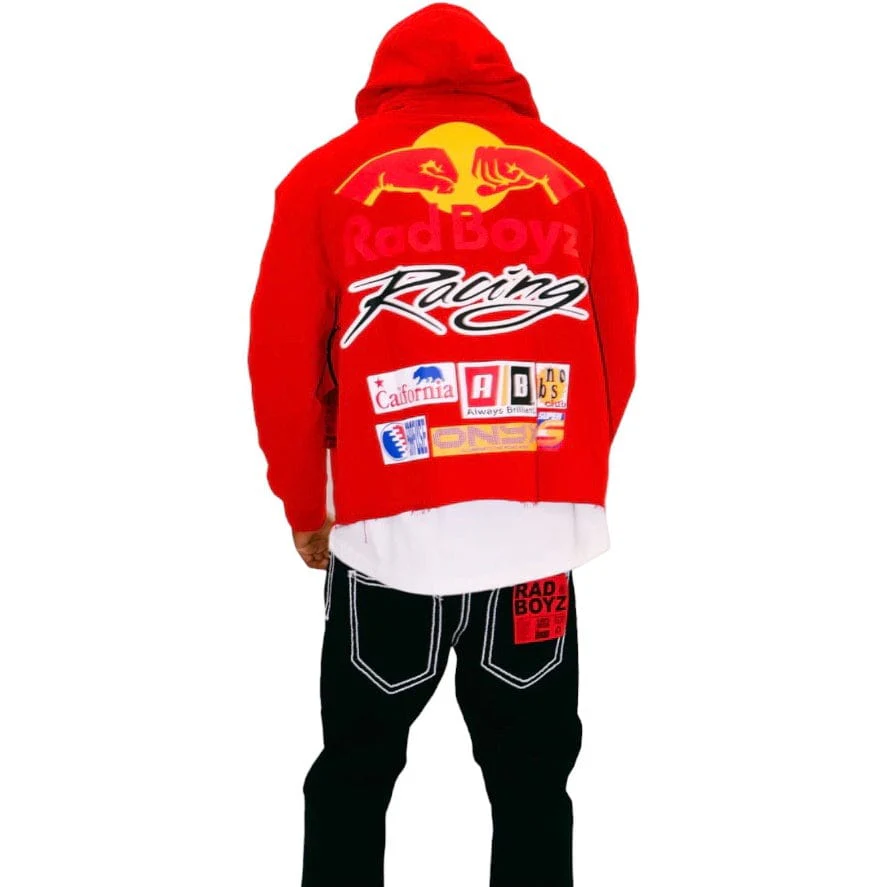 Rad Boyz Red Bull Crop Hoodie (Red) RB-KT-106 - Image 5