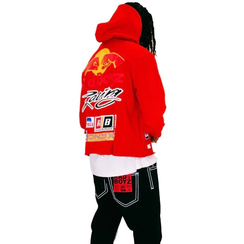 Rad Boyz Red Bull Crop Hoodie (Red) RB-KT-106 - Image 6
