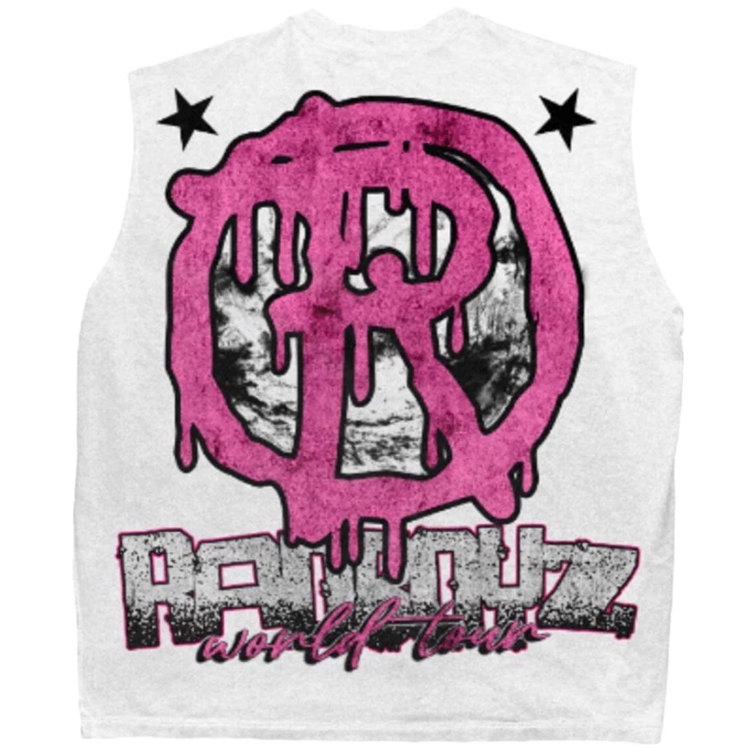 Rad Boyz World Tour Sleeveless Tee (White) RB-KT-054 - Image 4