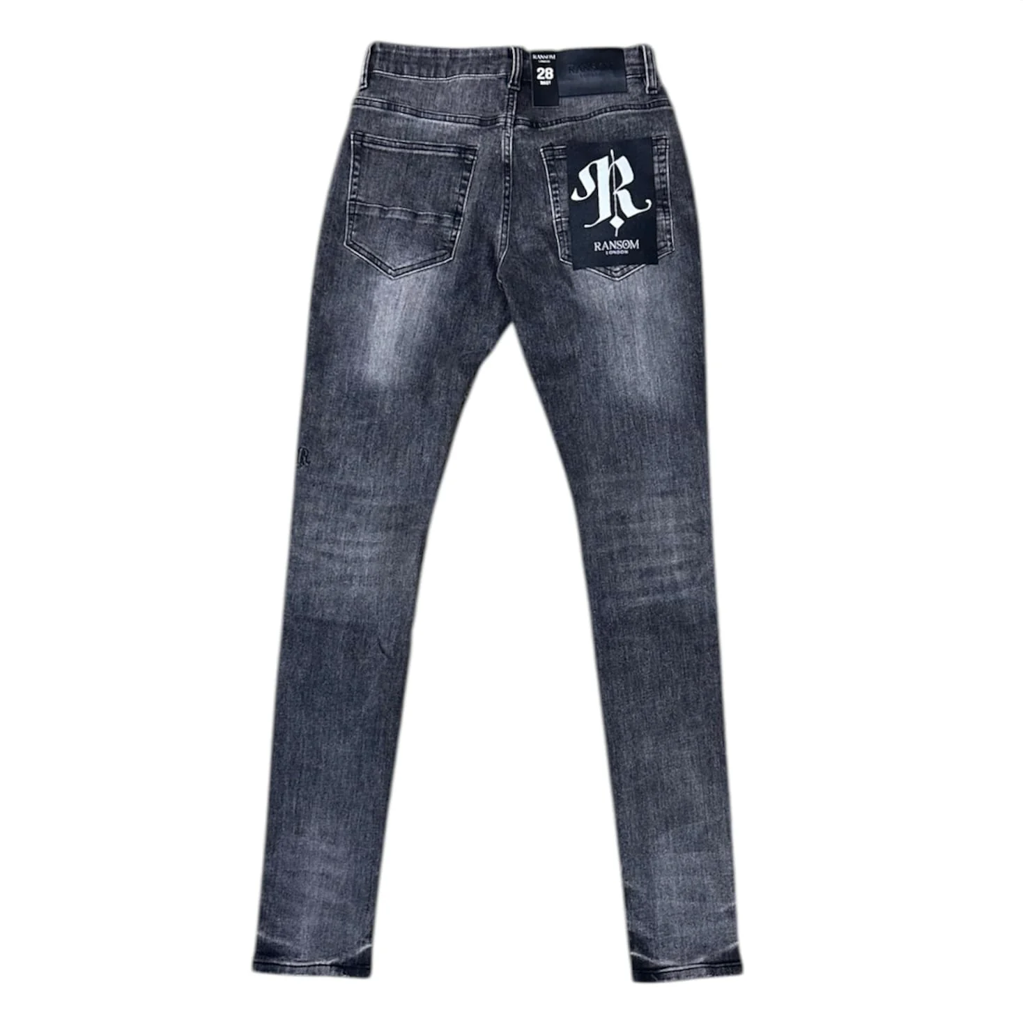 Ransom Graphite Denim Jean (Dark Grey Wash) SM006 - Image 2