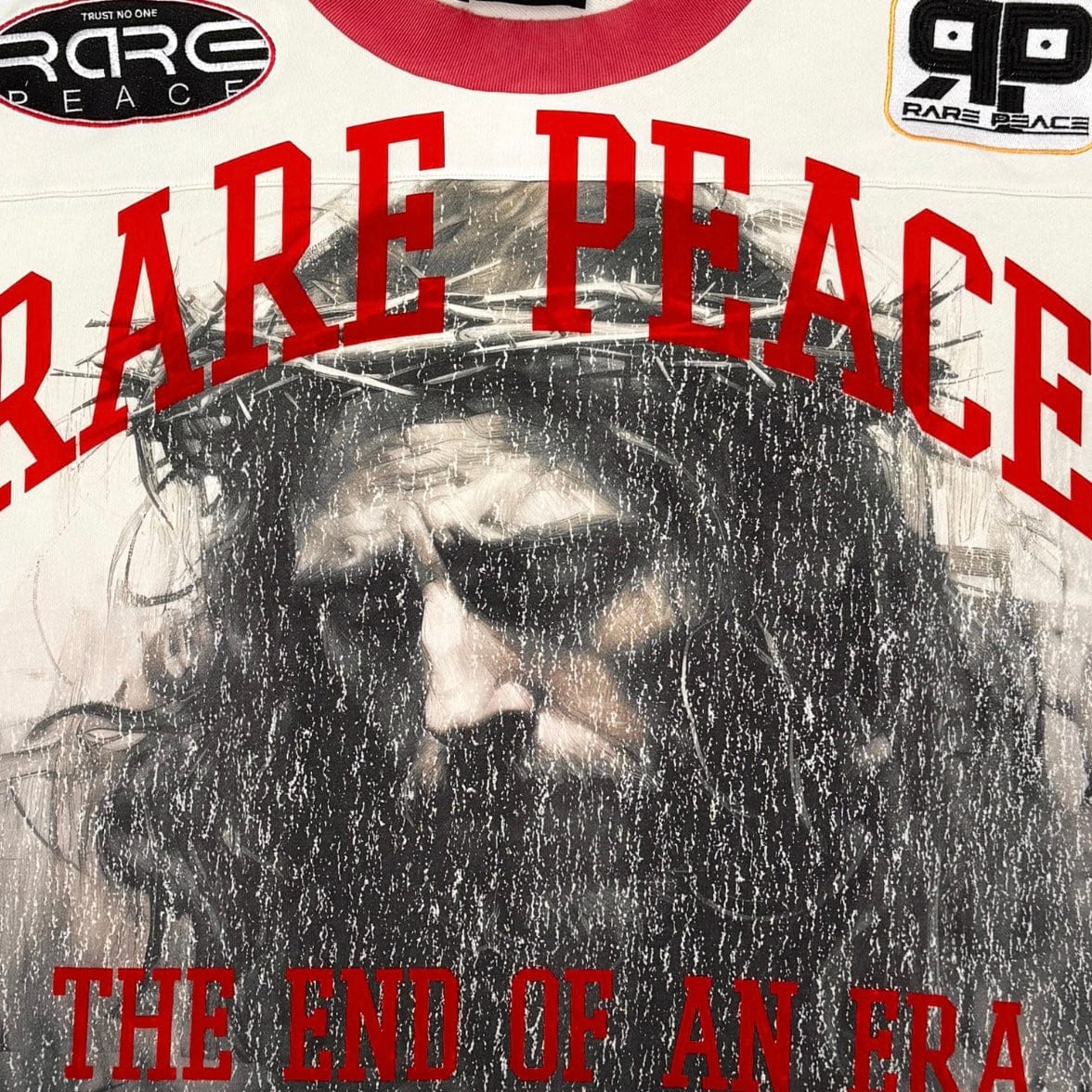 Rare Peace End Of An Era Crop Tee (Ecru) RT5064 - Image 3
