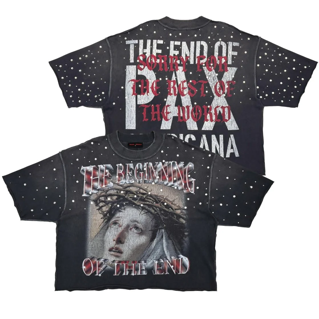 Rare Peace The Beginning Of The End Tee (Dark Grey) RT5060 - Image 4