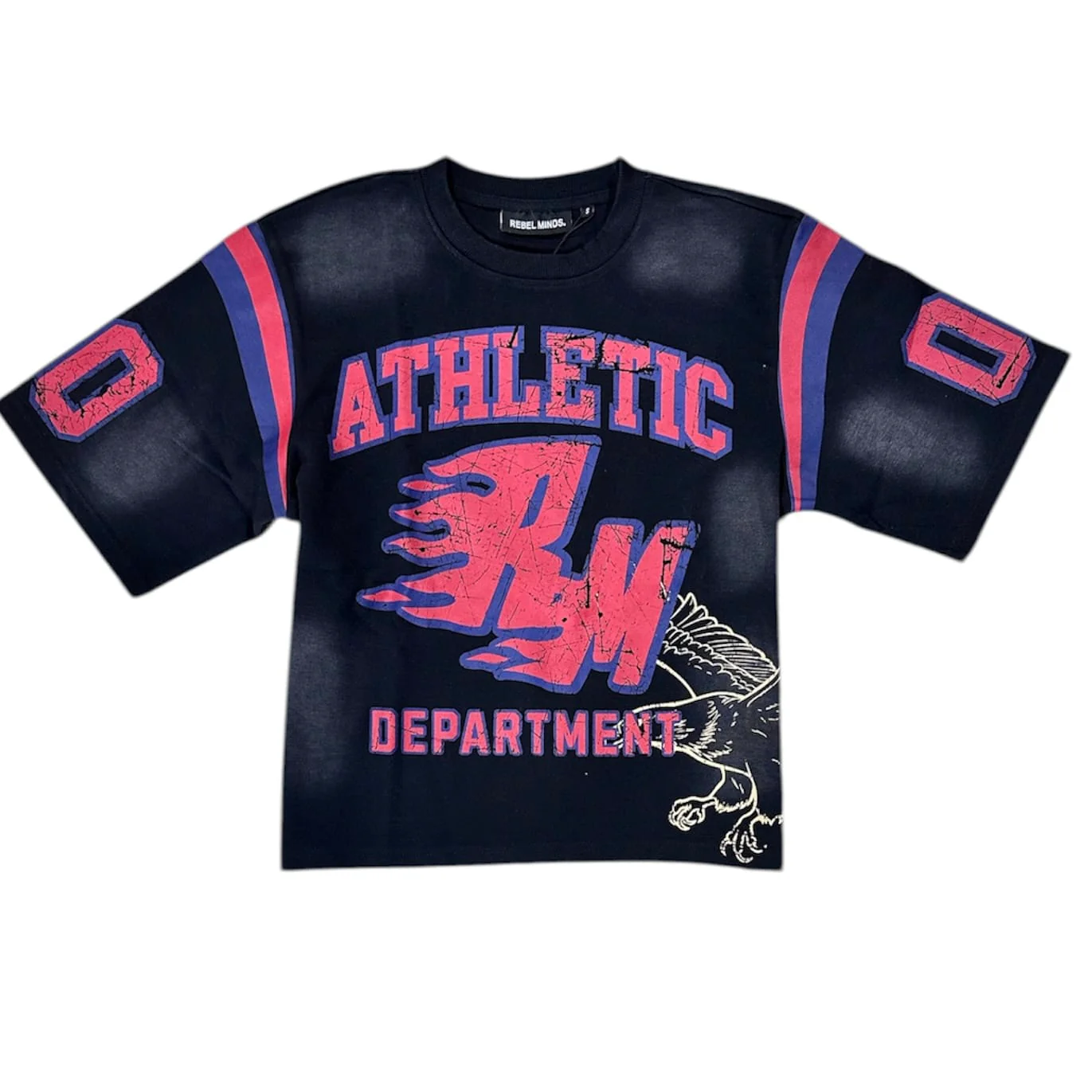 Rebel Minds Flaming RM Interlock Jersey & Short Set (Black) - Image 2