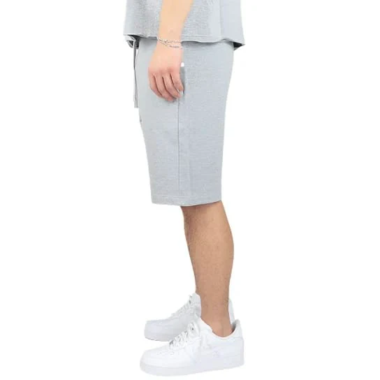 Rebel Minds Heavy Terry Shorts (Heather Grey) 351-951 - Image 3