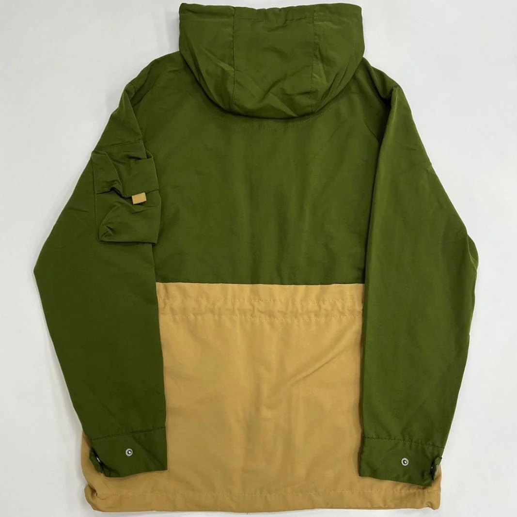 Rebel Minds Nylon Full-Zip Hoodie Jacket (Olive) 122-532 - Image 8
