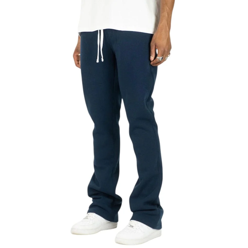 Rebel Minds Stacked Fleece Sweatpants (Navy) 100-475 - Image 2