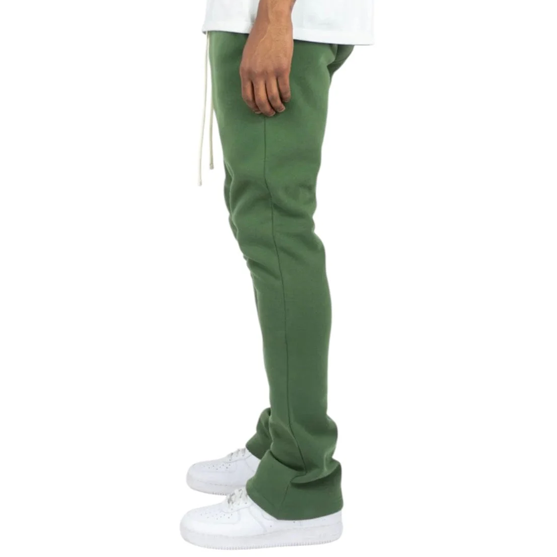 Rebel Minds Stacked Fleece Sweatpants (Olive) 100-475 - Image 3