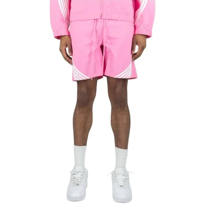 Rebel Minds Striped Nylon Shorts (Pink) A00-14905
