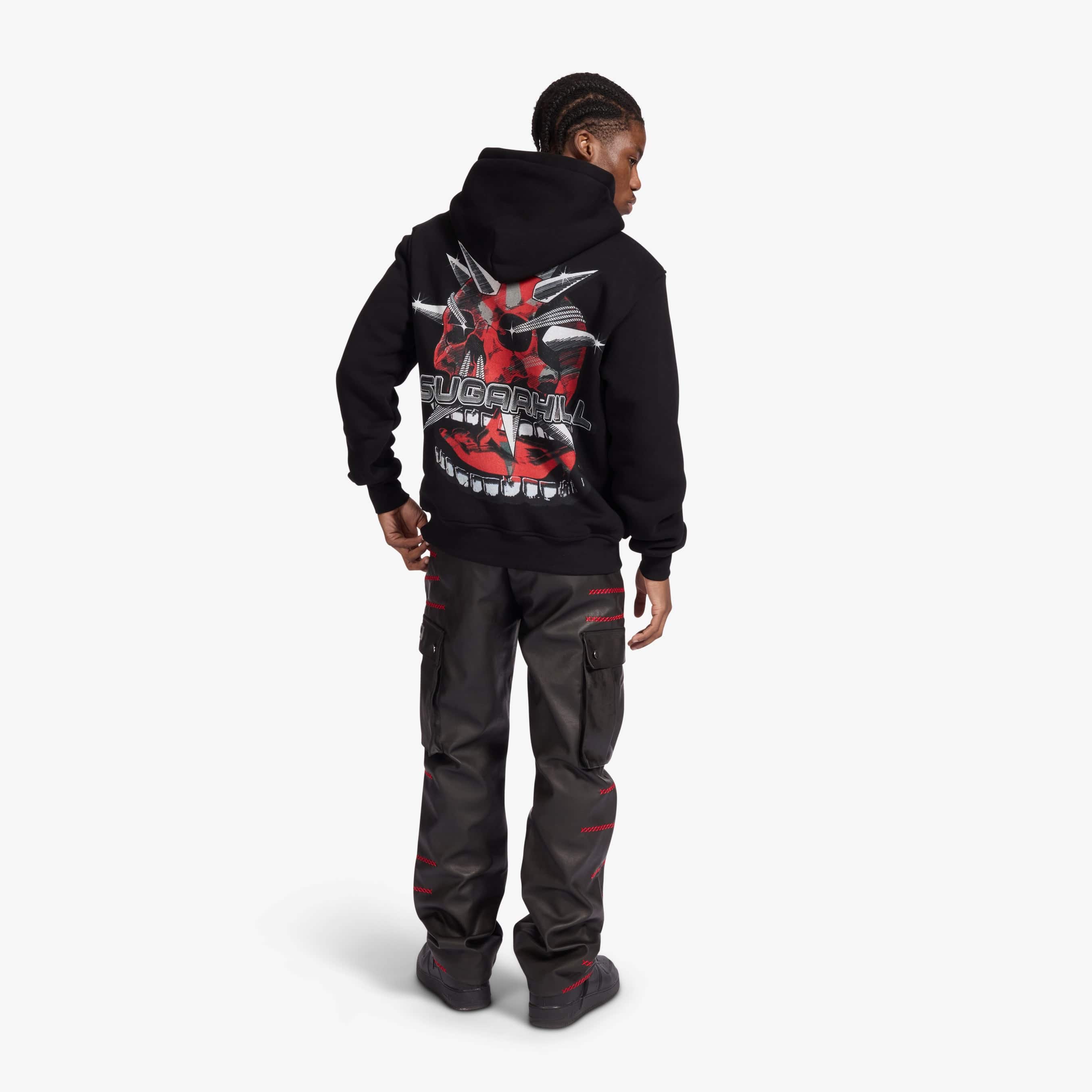 "Red Biter" Hoodie (black) - Image 3