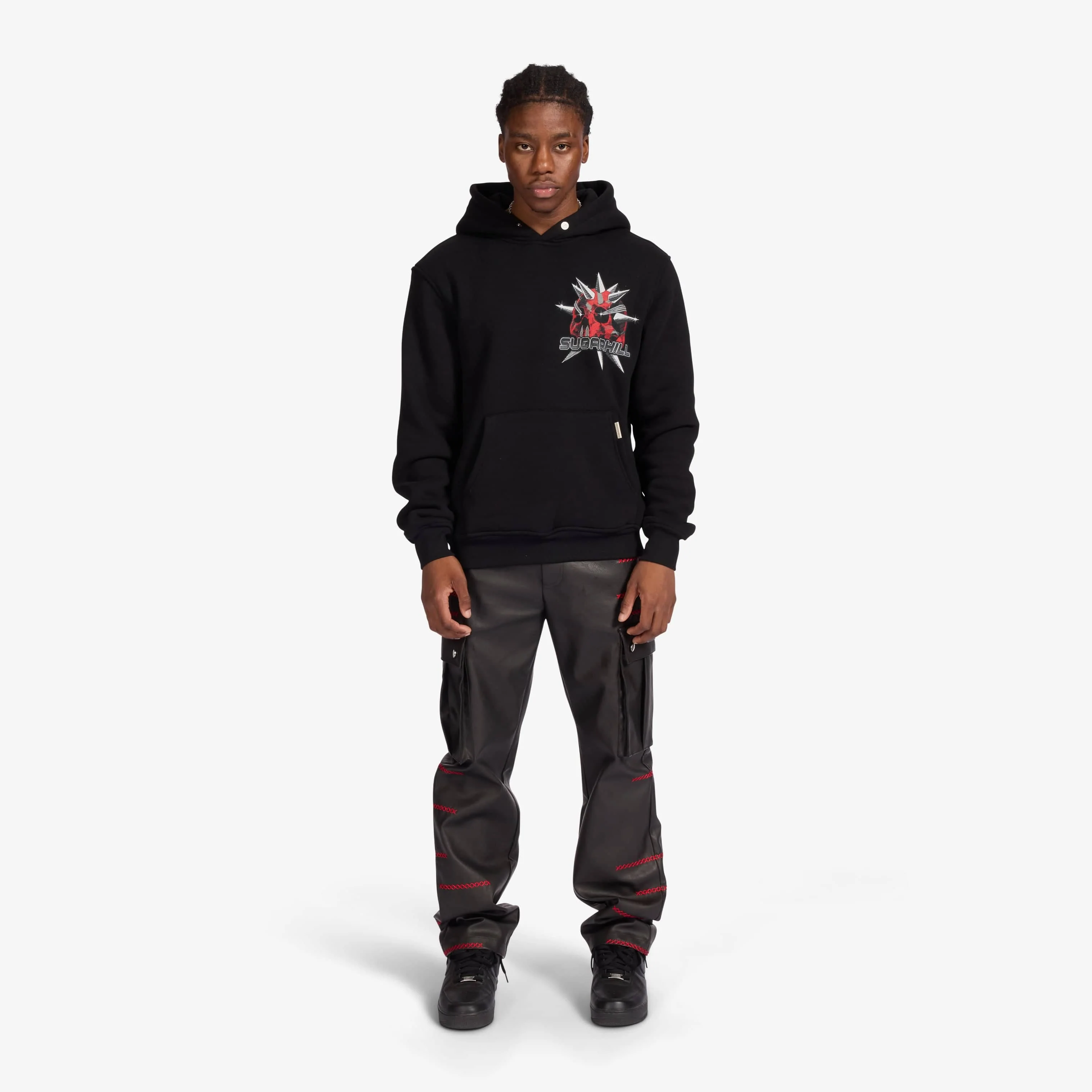 "Red Biter" Hoodie (black) - Image 4