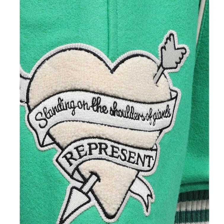 Represent Cherub Wool Varsity Jacket (Island Green) MJ1008-301 - Image 3