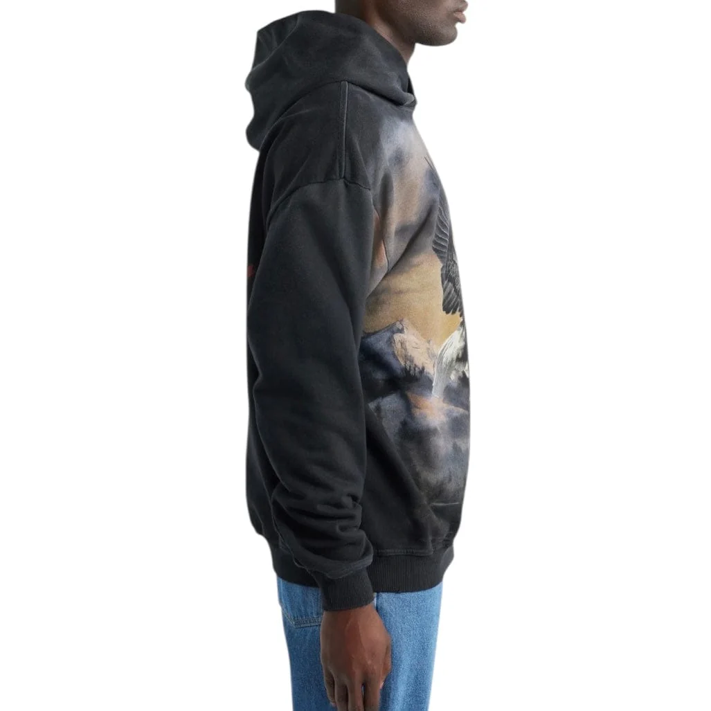 Represent Chrome Flight Hoodie (Stained Black) MLM100762-04 - Image 2