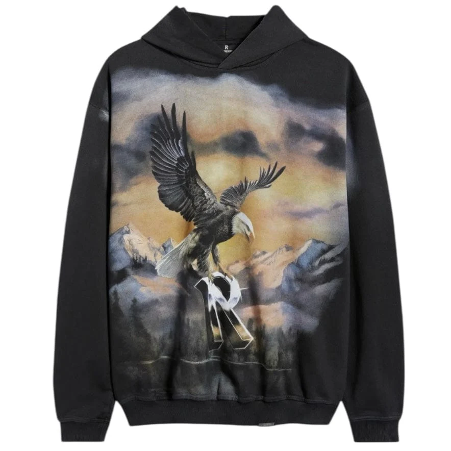 Represent Chrome Flight Hoodie (Stained Black) MLM100762-04 - Image 4