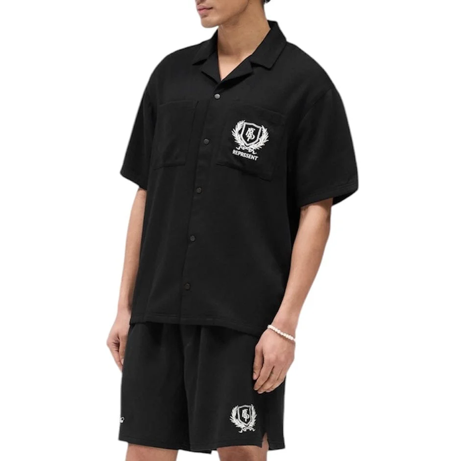Represent Crest Shirt (Jet Black) MLM2971-01 - Image 2