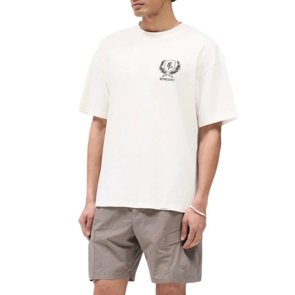 Represent Crest T-Shirt (Antique White) MLM41069-72 - Image 2