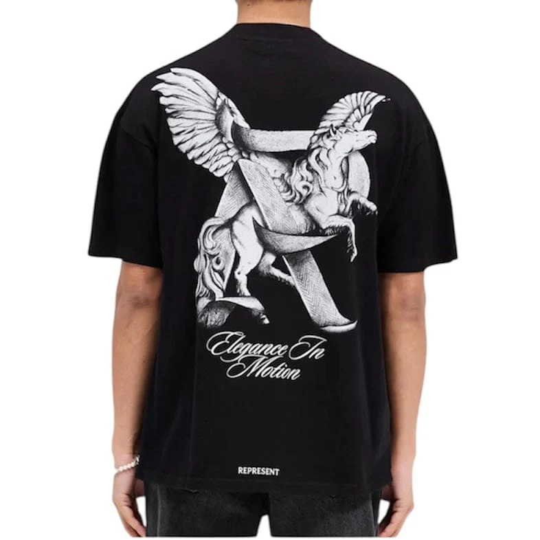Represent Elegance In Motion T Shirt (Jet Black) MLM41066-01 - Image 2