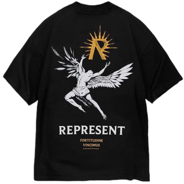 Represent Icarus T Shirt (Jet Black) MLM467-01 - Image 2