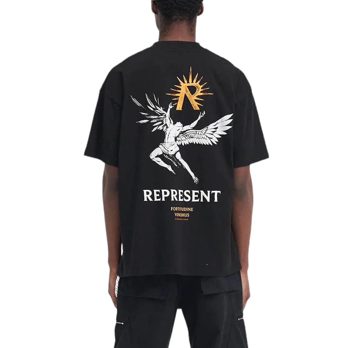 Represent Icarus T Shirt (Jet Black) MLM467-01 - Image 5