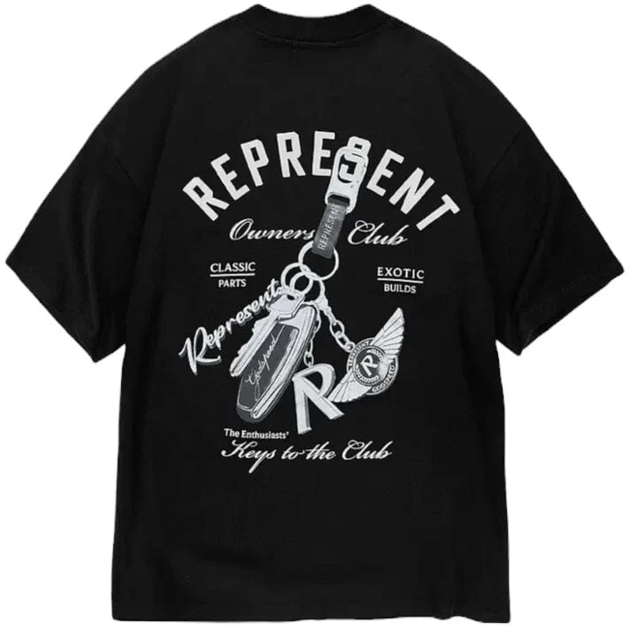 Represent Keys To The Club T Shirt (Jet Black) MLM4236-001 - Image 2