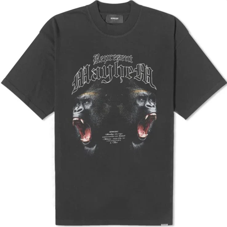 Represent Mayhem T Shirt (Vintage Black) MT4013-03 - Image 2