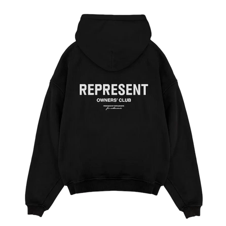 Represent Owners Club Zip Hoodie (Black) OCM41122-001 - Image 2