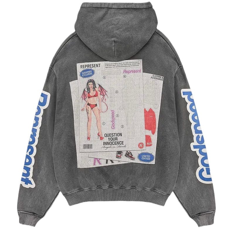Represent Question Your Innocence Hoodie (Vintage Grey) MLM4250-020 - Image 2