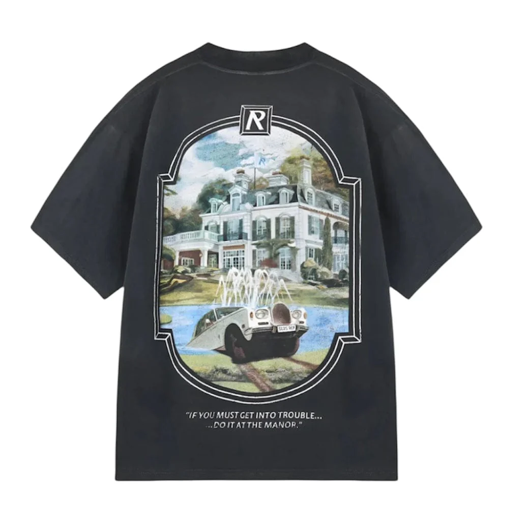 Represent Revere Manor T Shirt (Stained Black) MLM100286-04 - Image 2