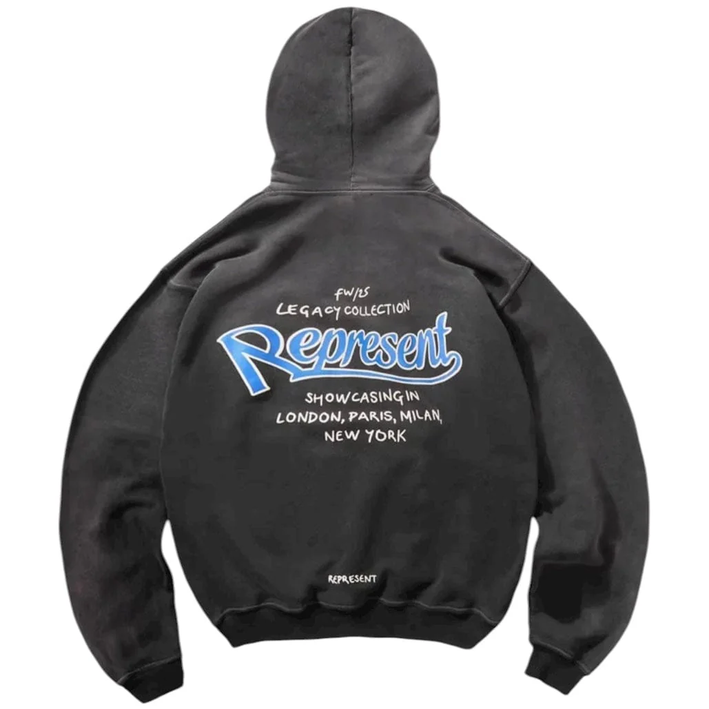 Represent Showcasing Hoodie (Stained Black) MLM100373-04 - Image 2