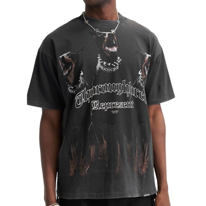 Represent Thoroughbred T Shirt (Vintage Black) MLM499-03 - Image 2