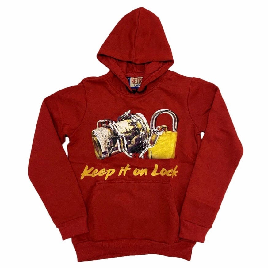 Retro Label 5s Keep It On Lock Hoodie (Red) RL5SH-RD