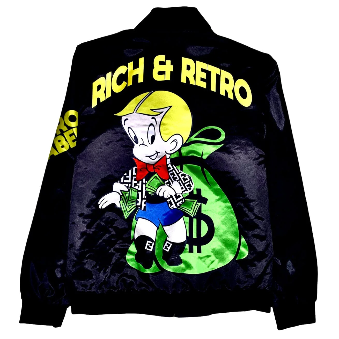 Retro Label Rich And Retro Jacket (Black) - FRED160D32 - Image 2
