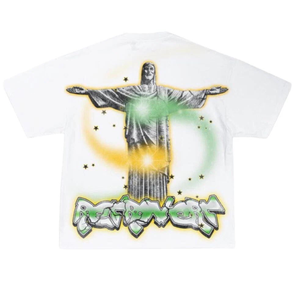 Retrovert Brazil Tee (White/Green) - Image 2