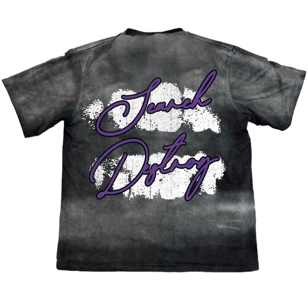 Retrovert Hand Tee (Black/Purple) - Image 2