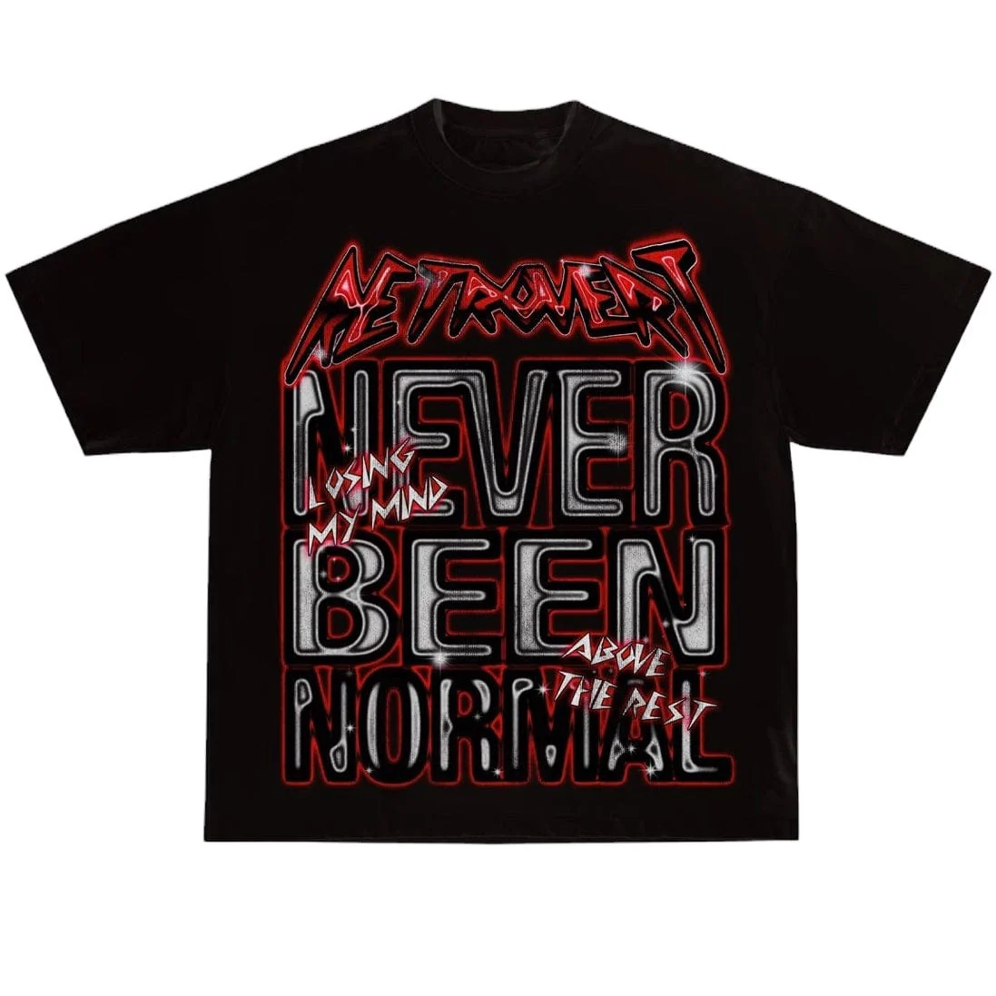 Retrovert Skull Tee (Black/Red) - Image 2