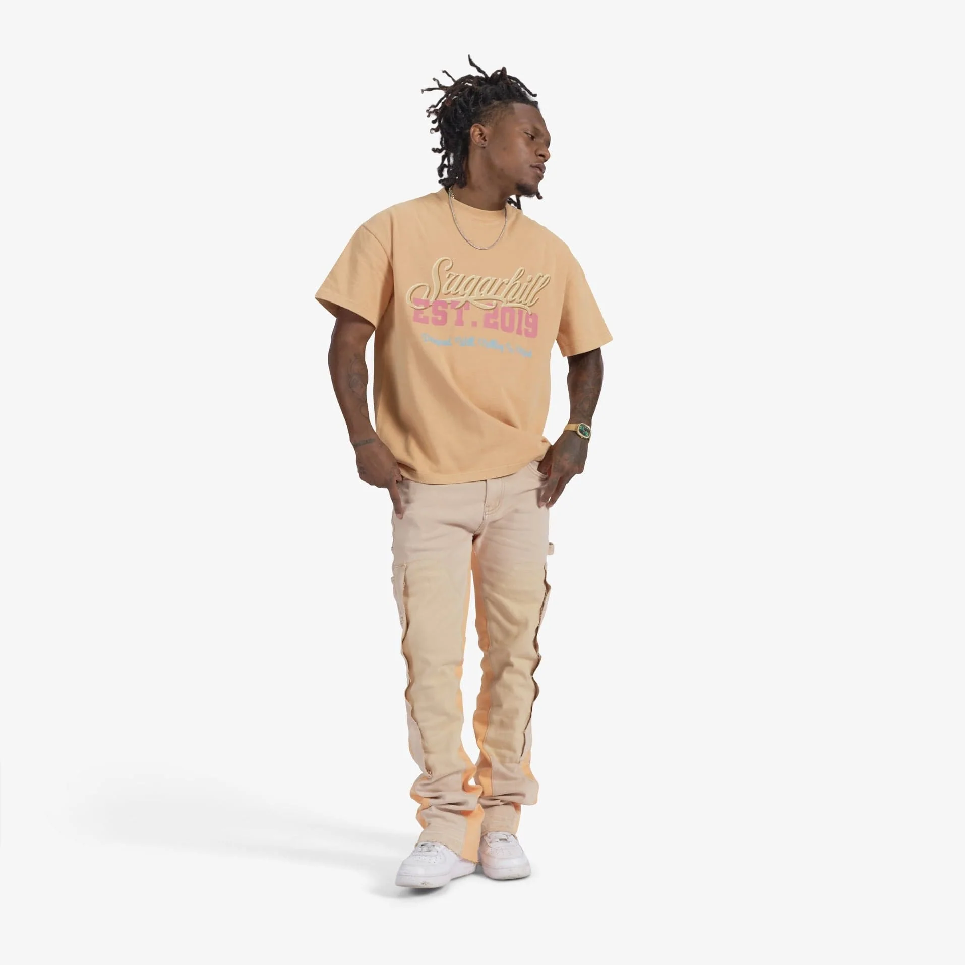 "Revolver" Stacked Denim (desert/orange) - Image 3