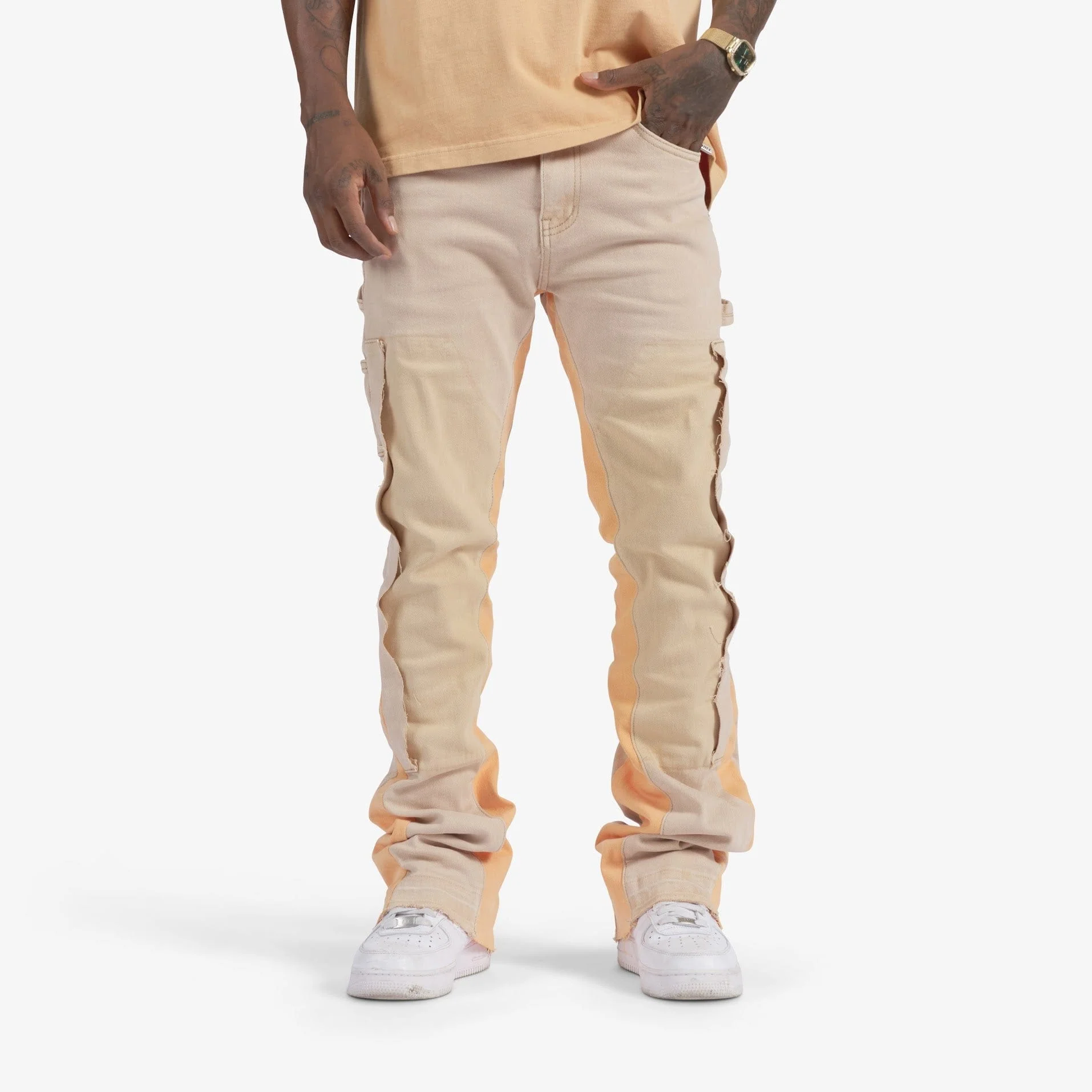 "Revolver" Stacked Denim (desert/orange) - Image 5