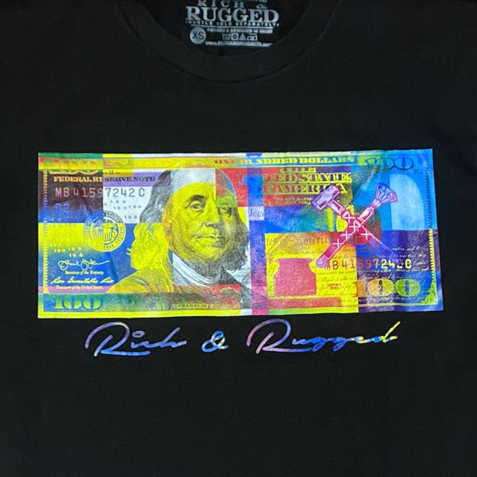 Rich & Rugged Color Money T Shirt (Black) RRCMO-BLKD - Image 2