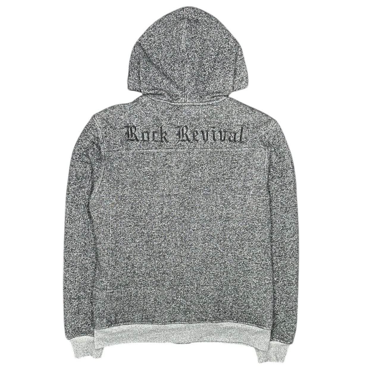 Rock Revival Button-Up Hoodie (Charcoal) RR0231 - Image 2