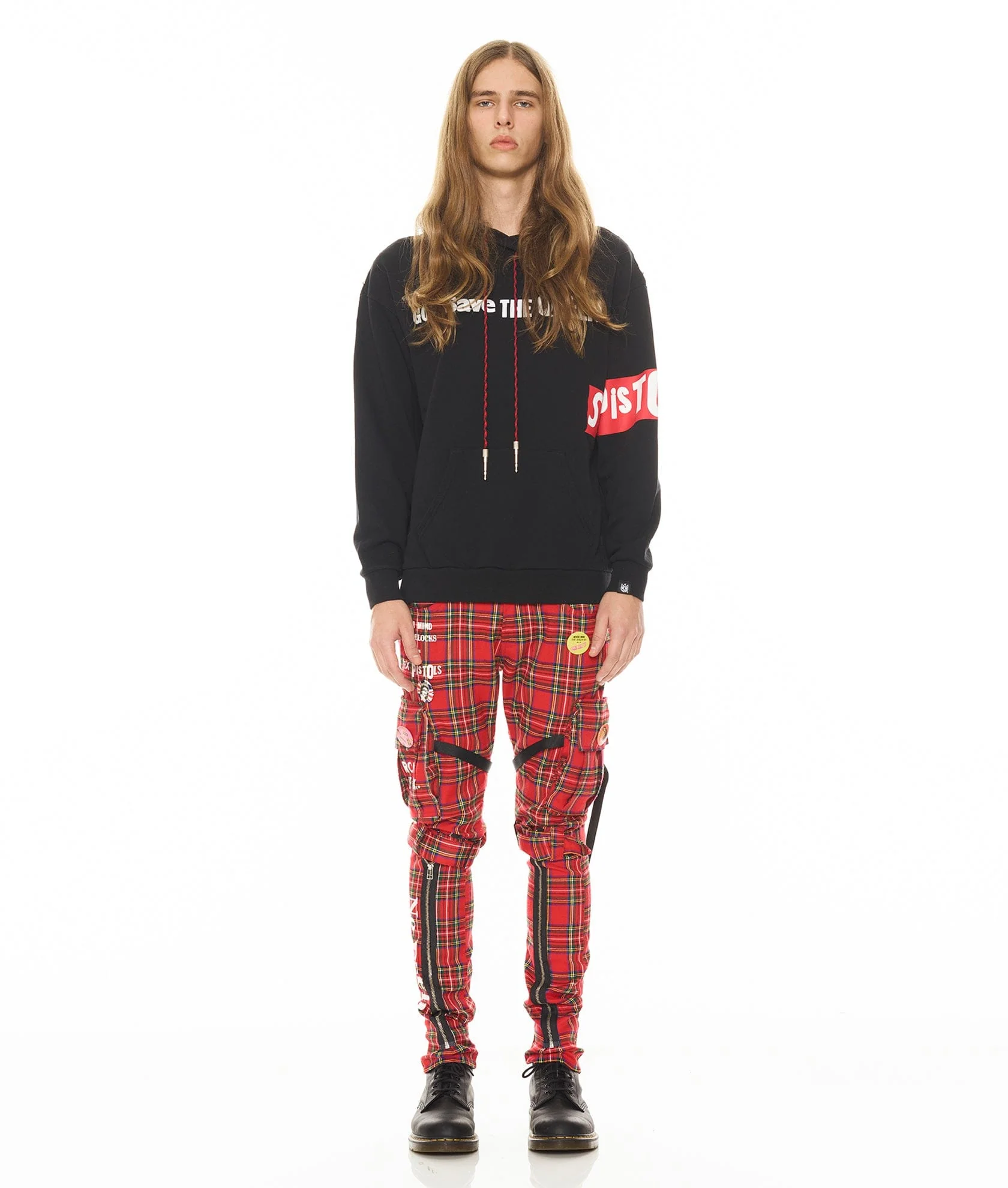 ROCKER CARGO "SEX PISTOLS" IN PLAID - Image 3