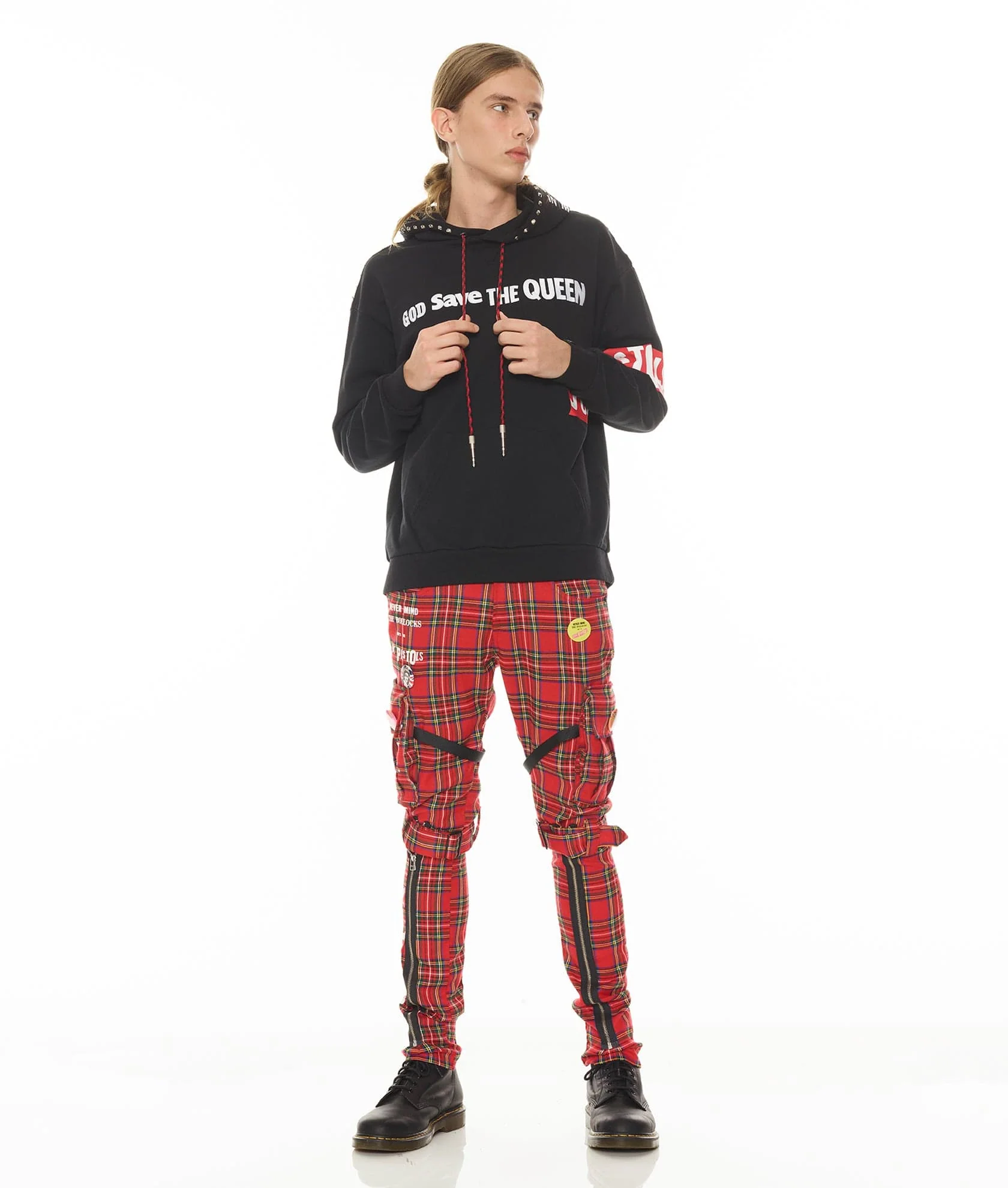 ROCKER CARGO "SEX PISTOLS" IN PLAID - Image 4