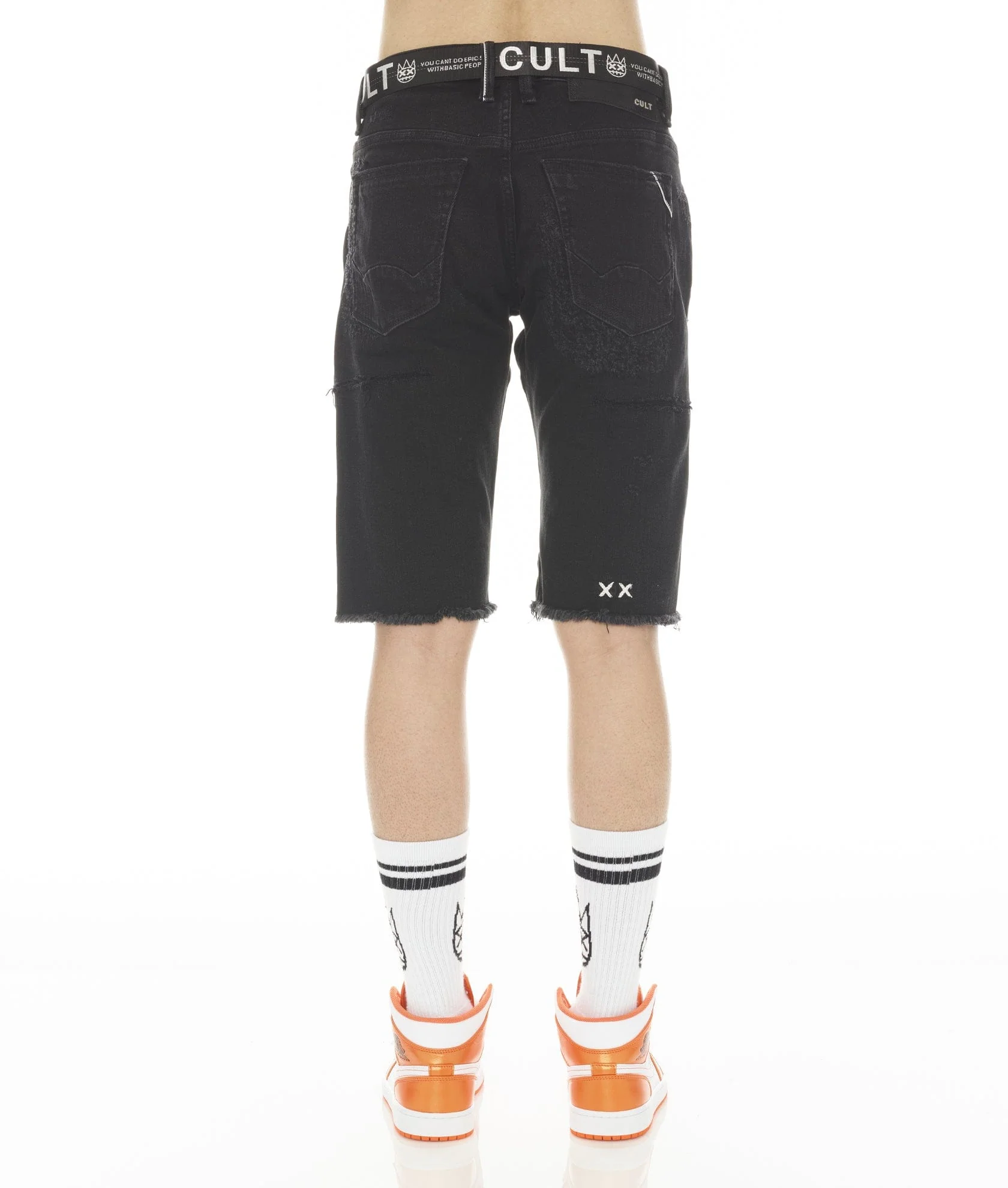 ROCKER MENS SHORT STRETCH w/ BELT IN GRUNGE - Image 2