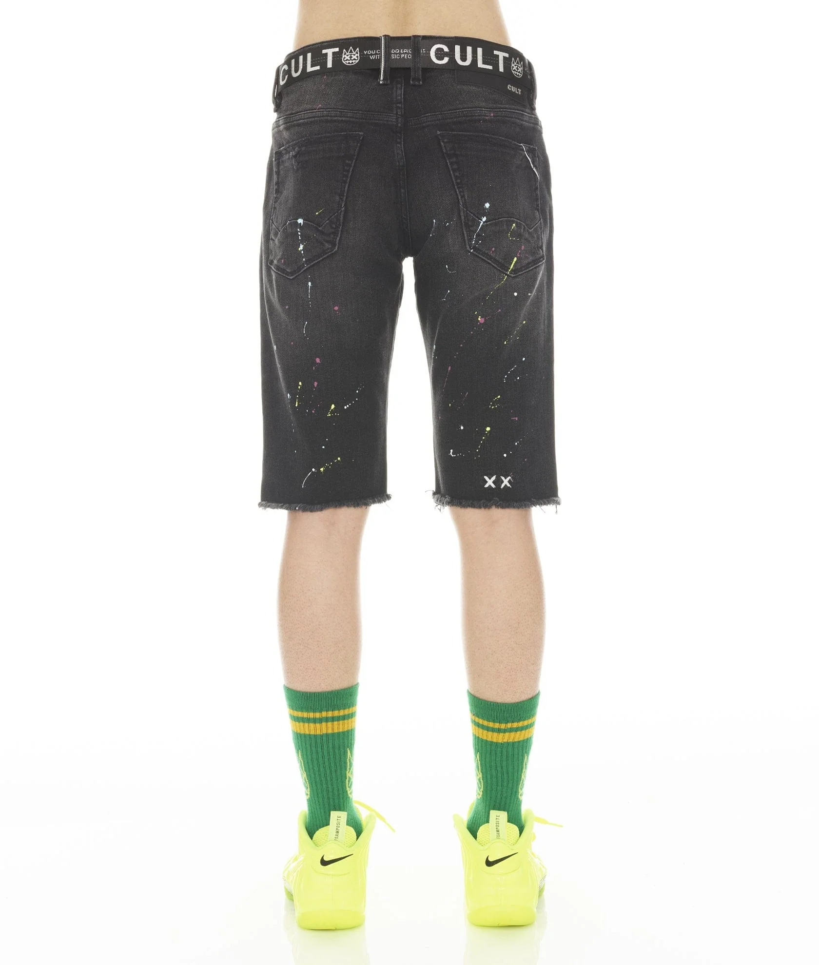 ROCKER SHORT STRETCH BELTED IN ARTIST - Image 2