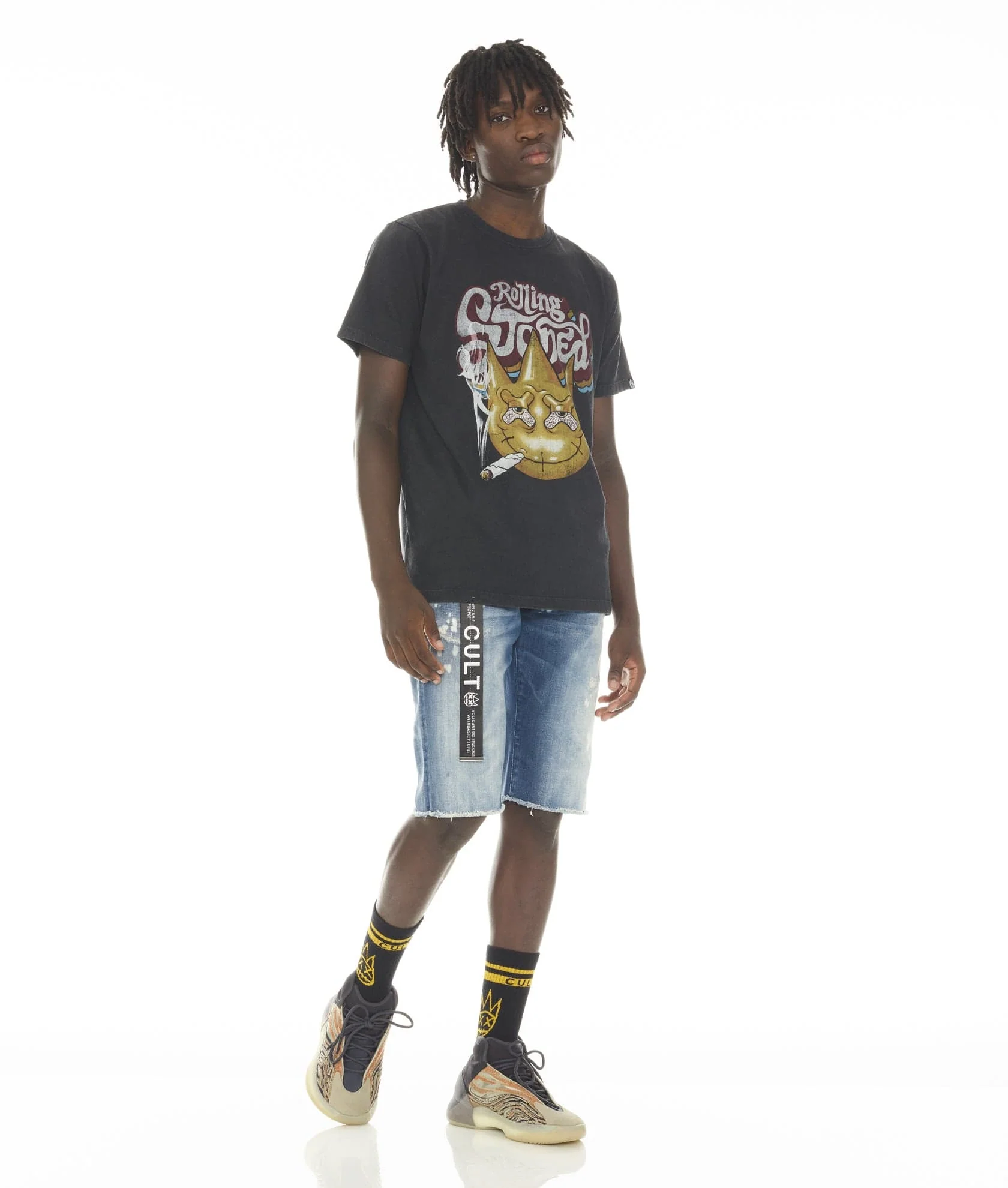 ROCKER SHORT STRETCH w/ BELT IN DUNE - Image 3