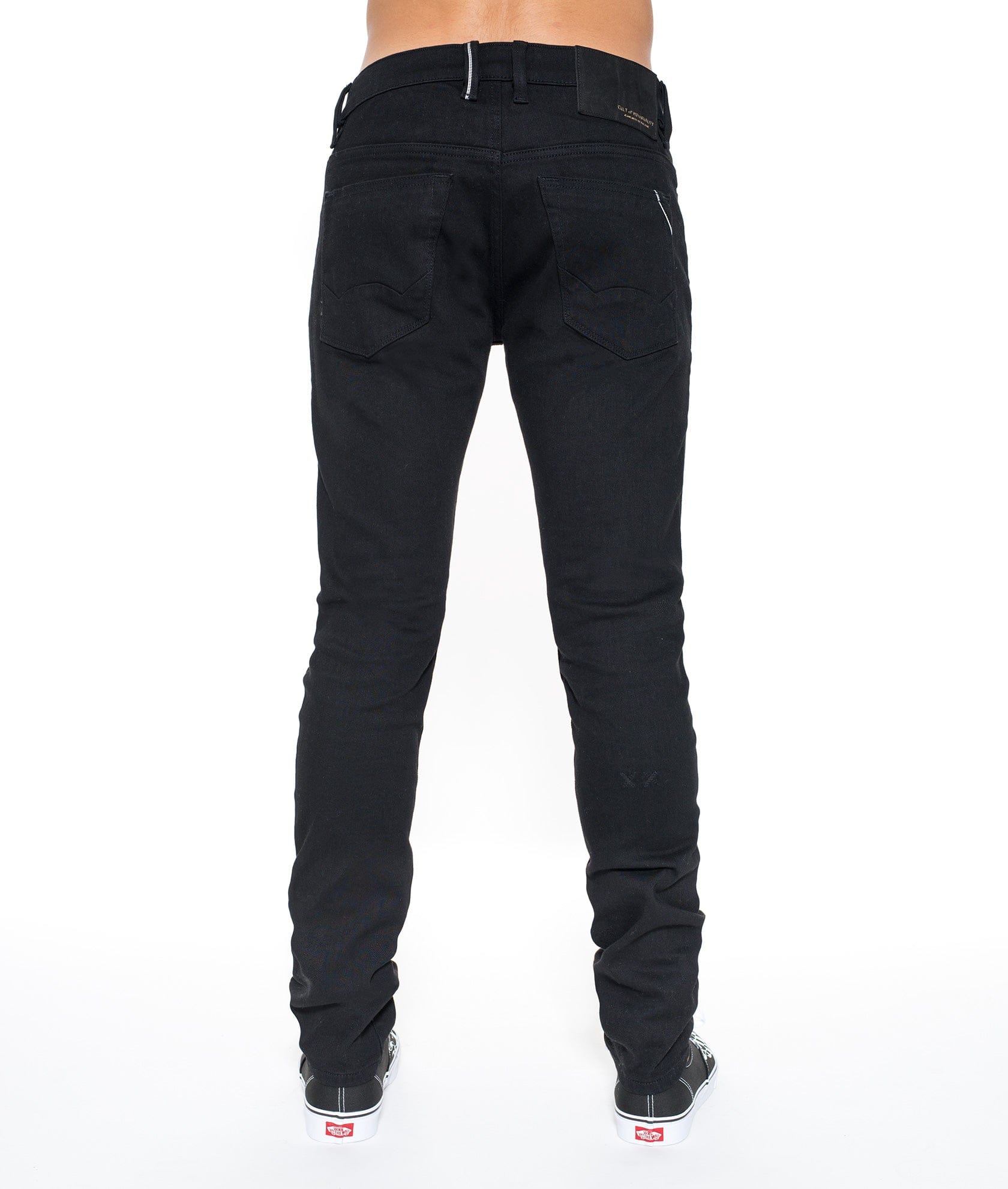 ROCKER SLIM DENIM JEANS IN BLACK - Image 2