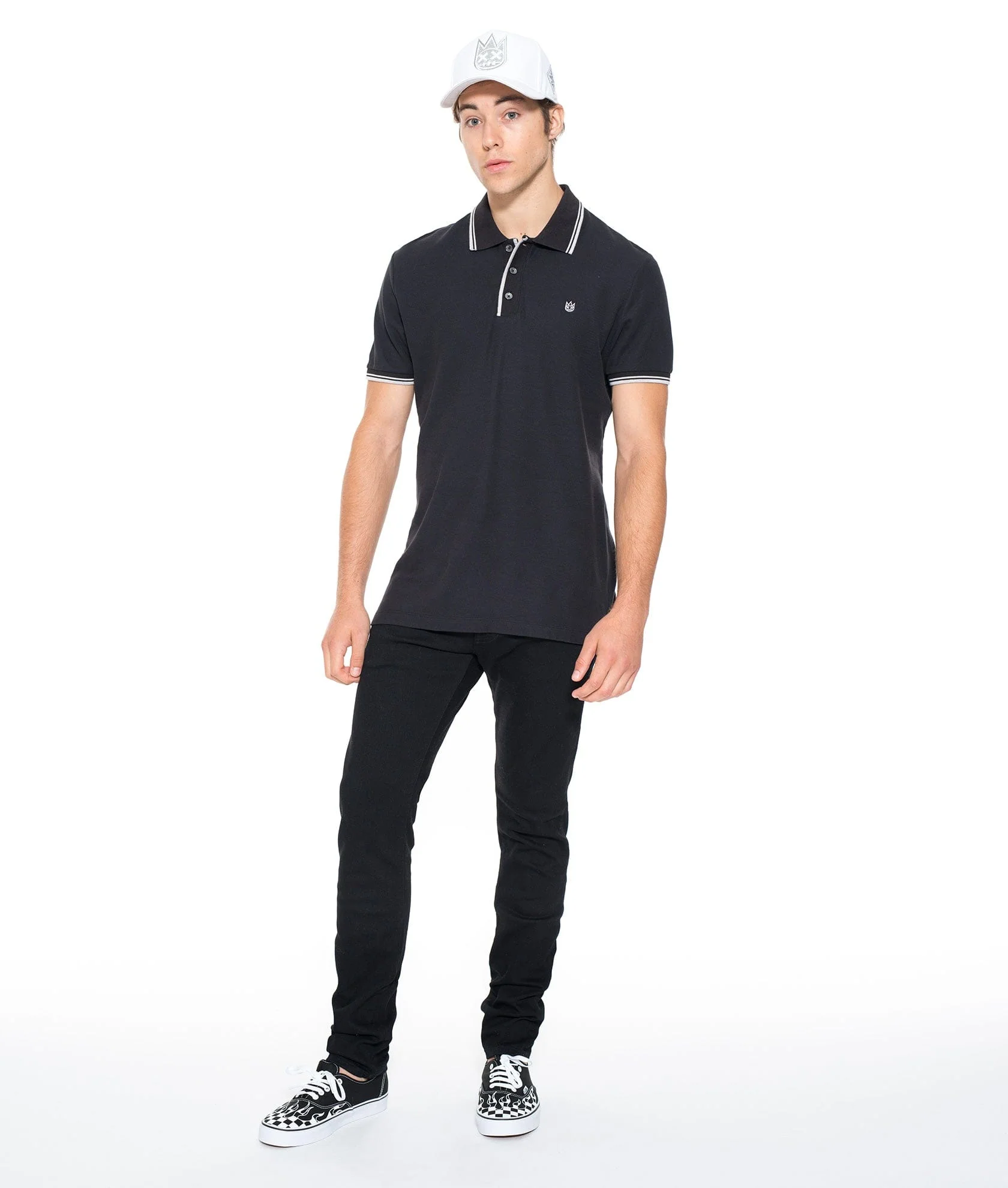 ROCKER SLIM DENIM JEANS IN BLACK - Image 3