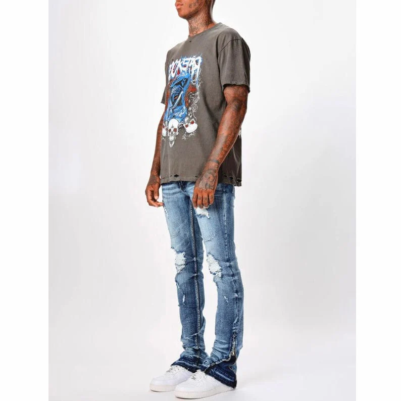 Rockstar Original Ozzy Oversized Graphic T Shirt (Dark Grey) - Image 3